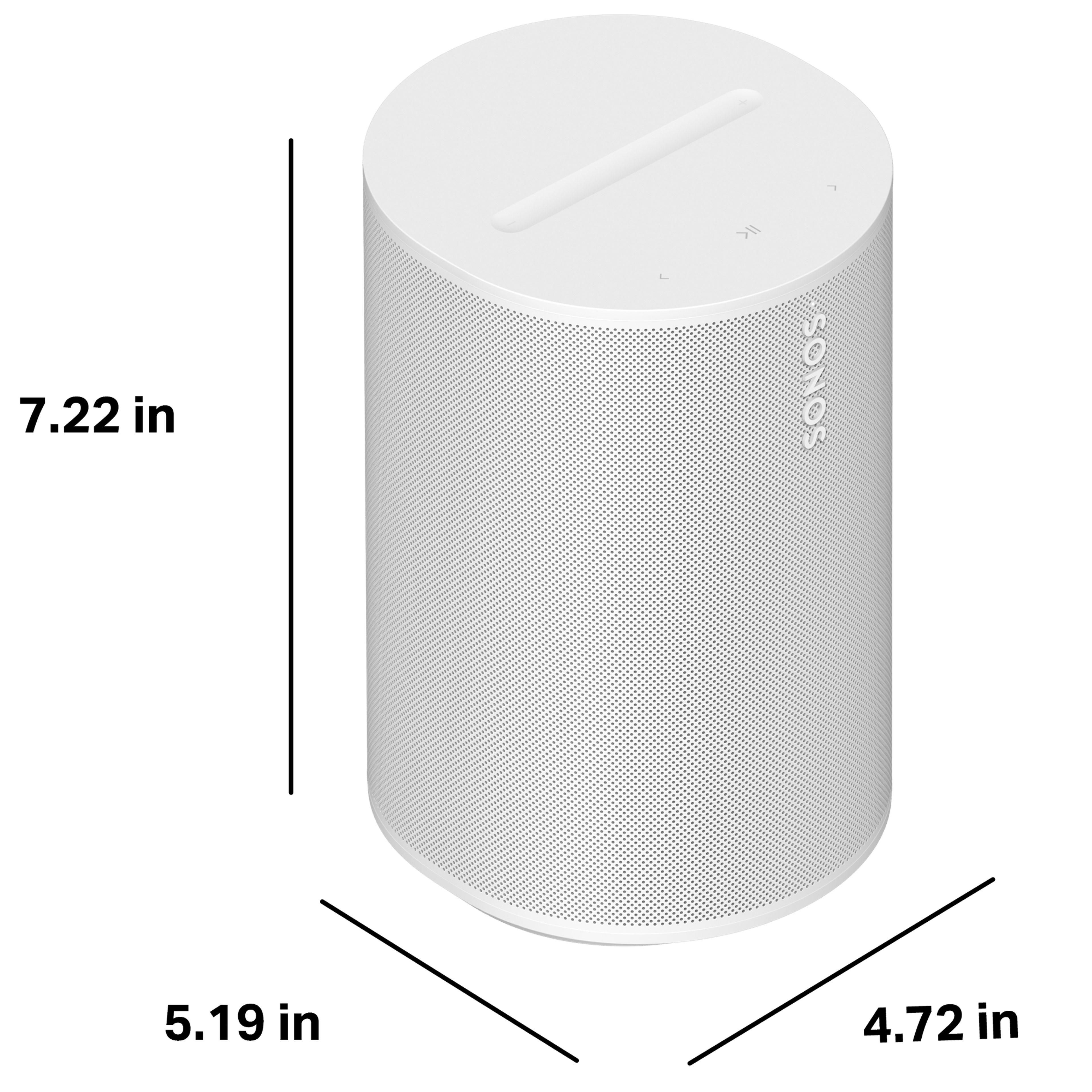 Era 100 SL is 7.22 inches tall, 5.19 inches deep, and 4.72 inches wide