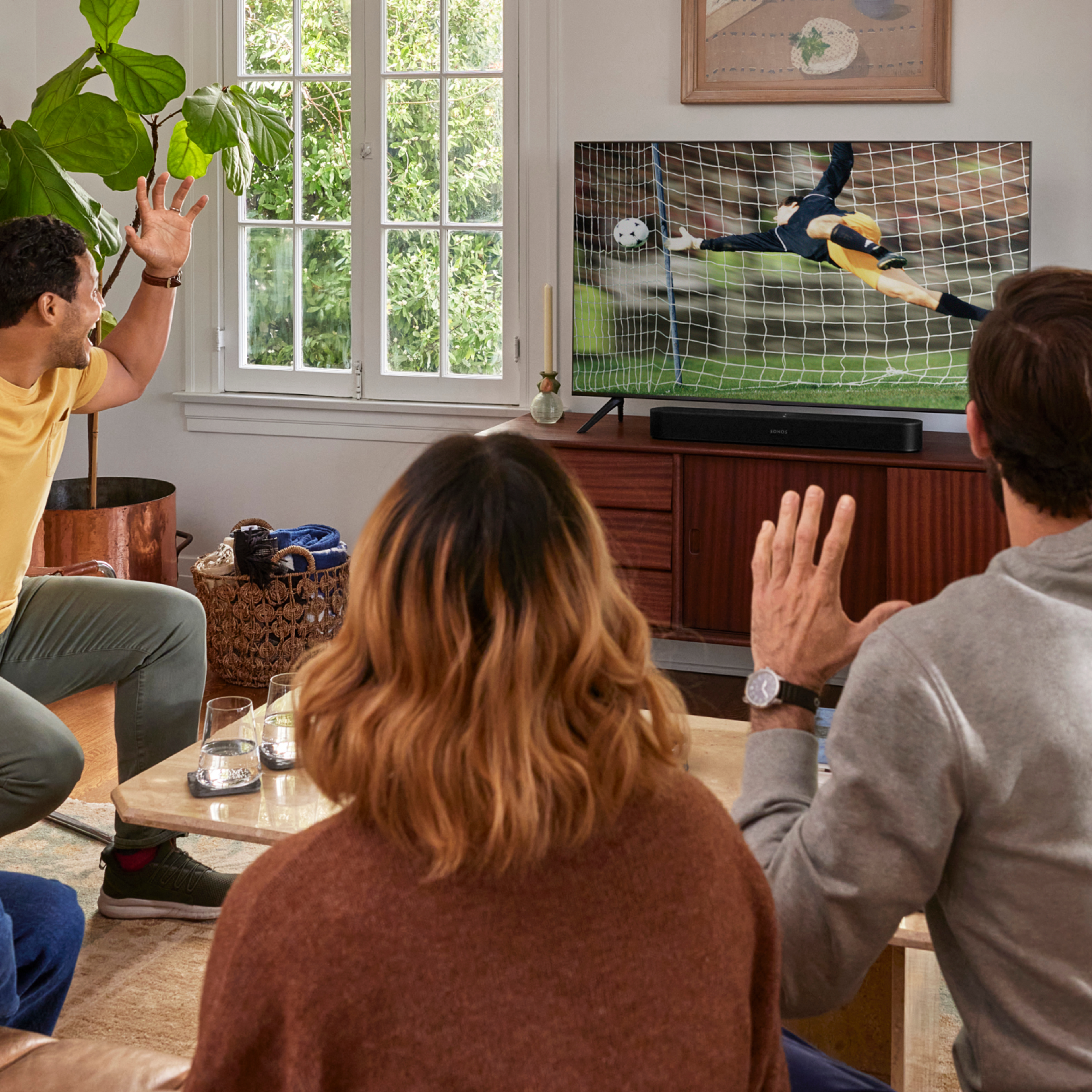 Sport kijken met zwarte Beam