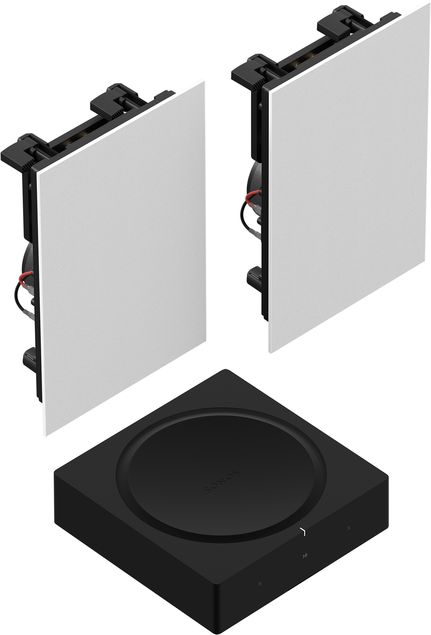 in wall speaker amp