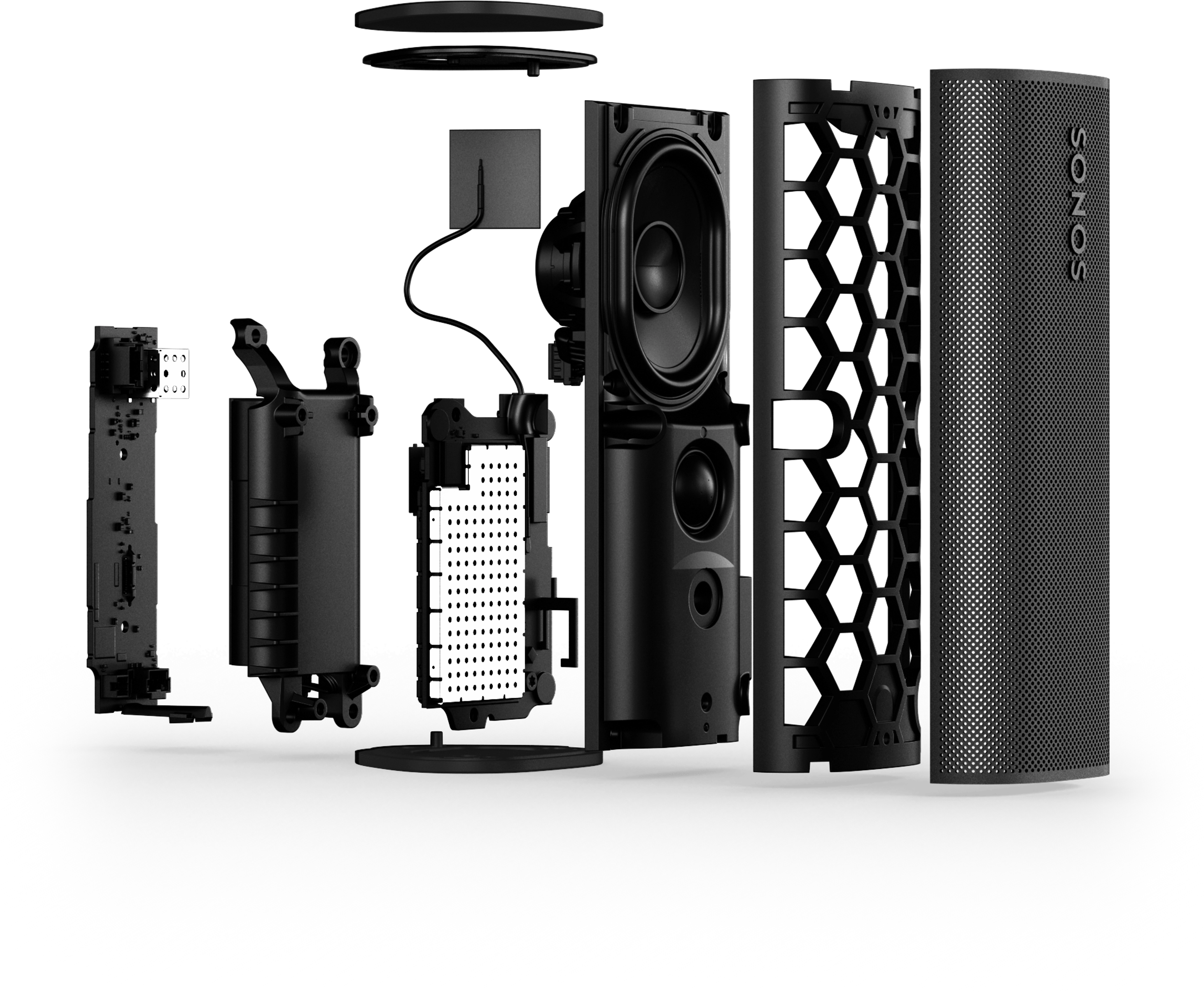 Sonos Roam2 スピーカー Wi-Fi Bluetooth 黒 2セット Sonos Roam 2:防水設計のポータブルBluetoothスピーカー | Sonos