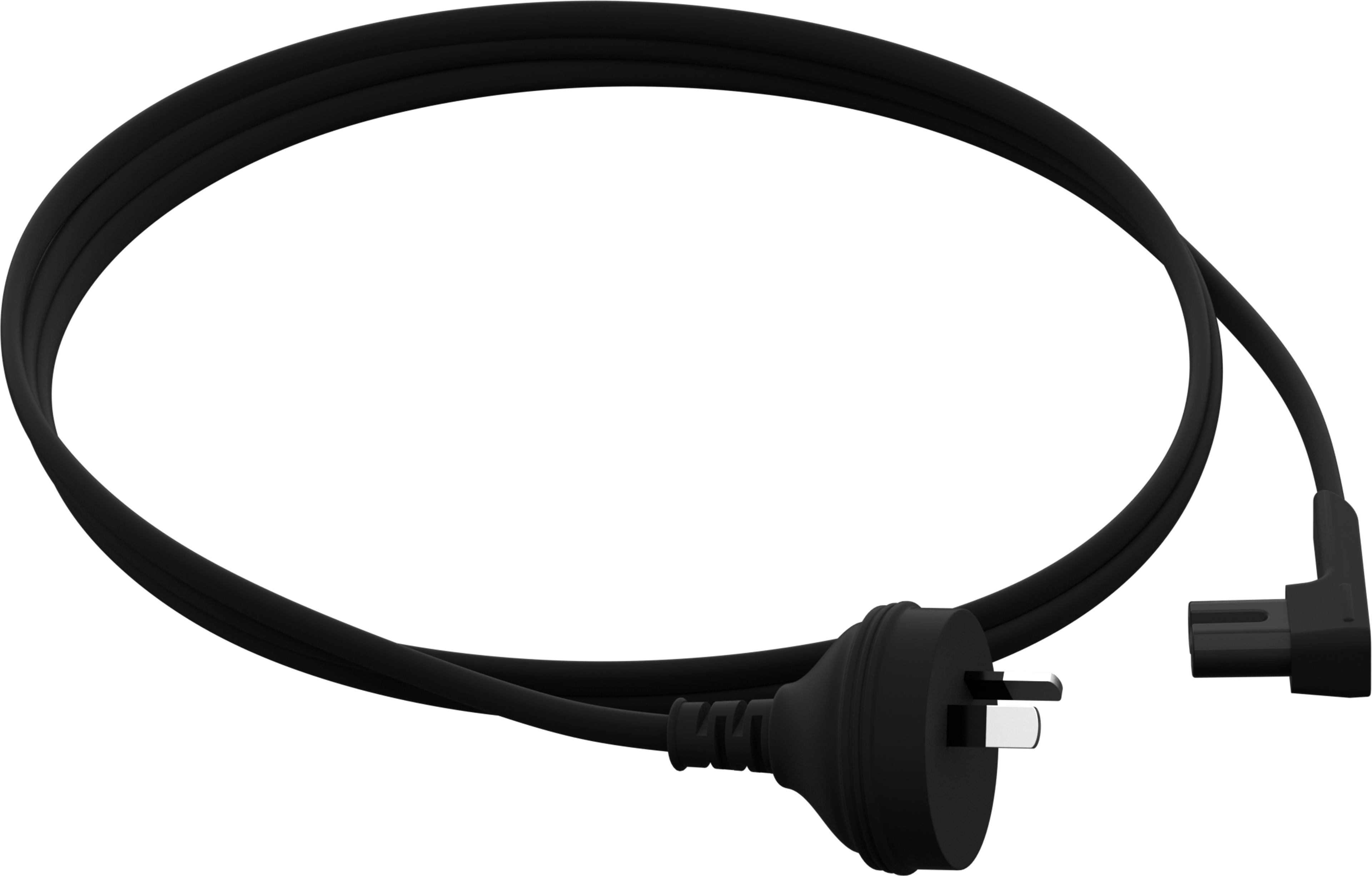 Angled Power Cable Standard black