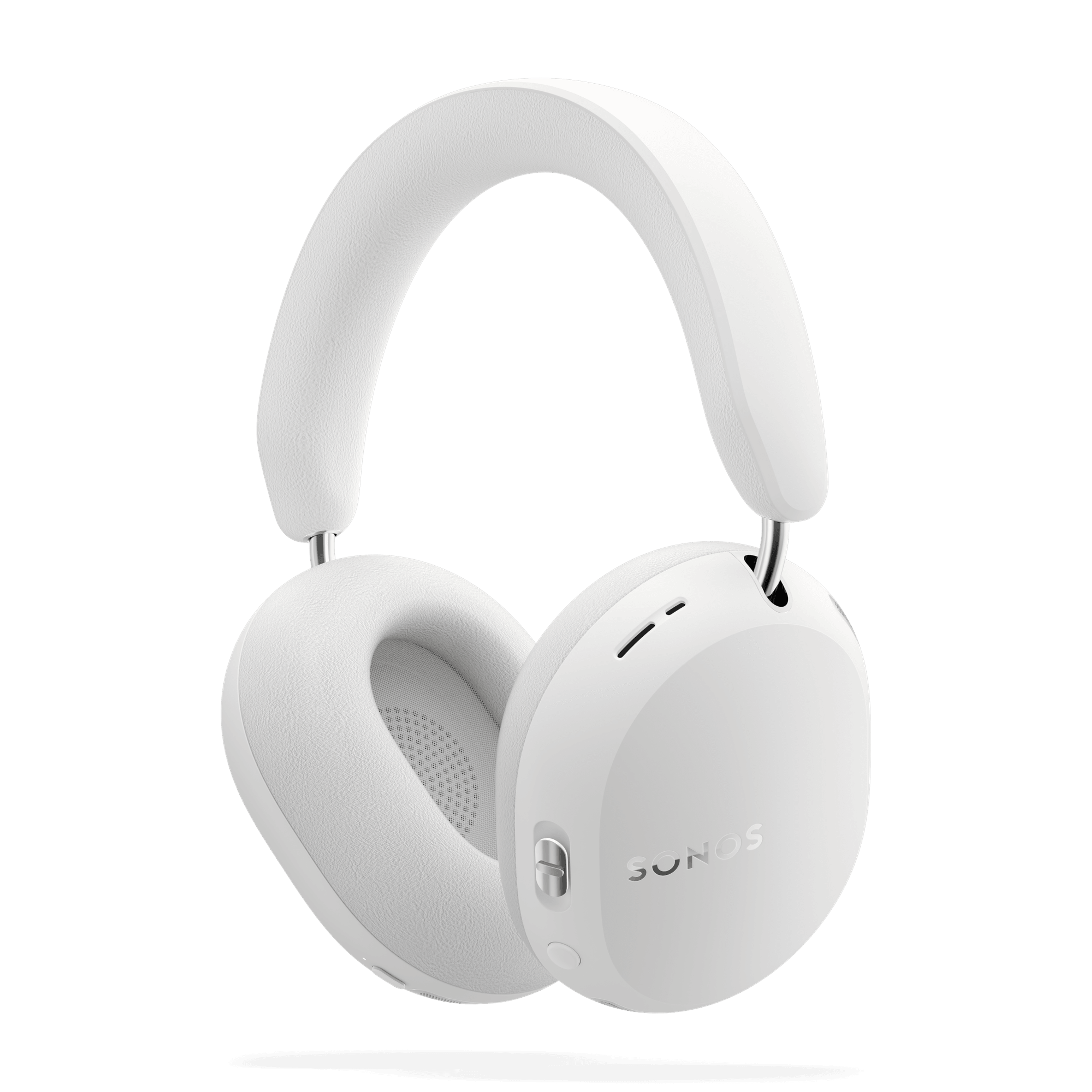 Sonos Ace Ultra in white, three-quarter back view