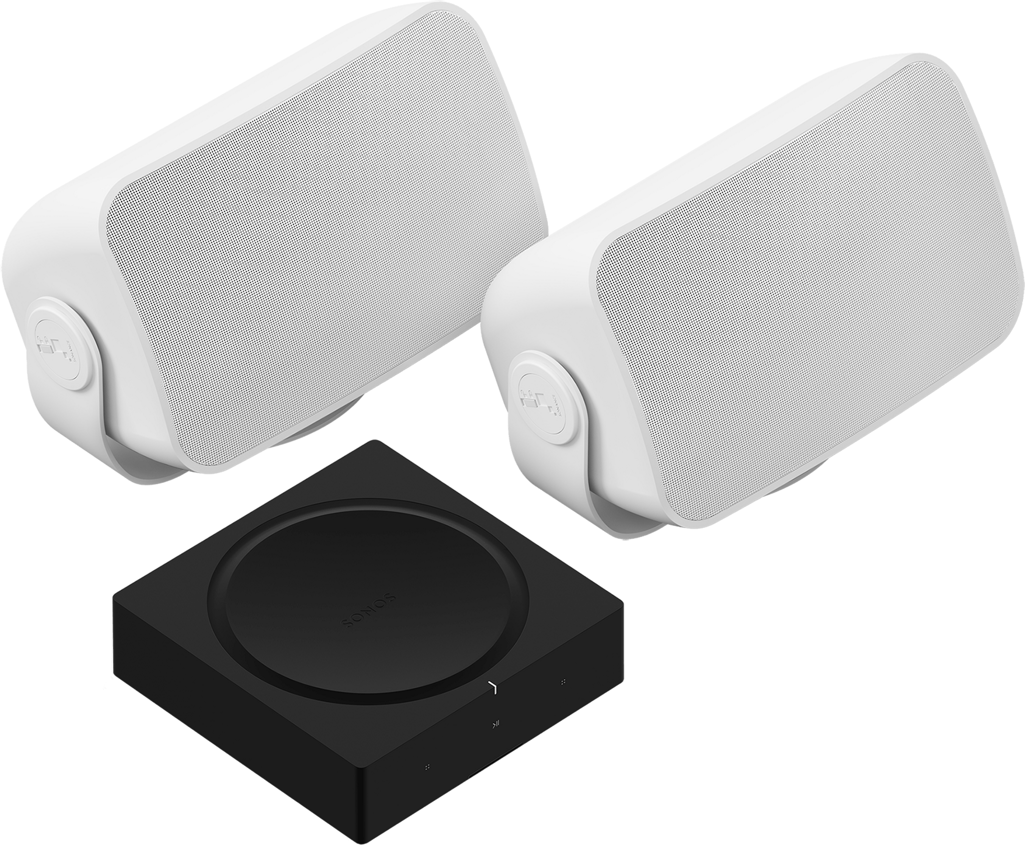 Weatherproof Outdoor Speaker Set and Amp Sonos