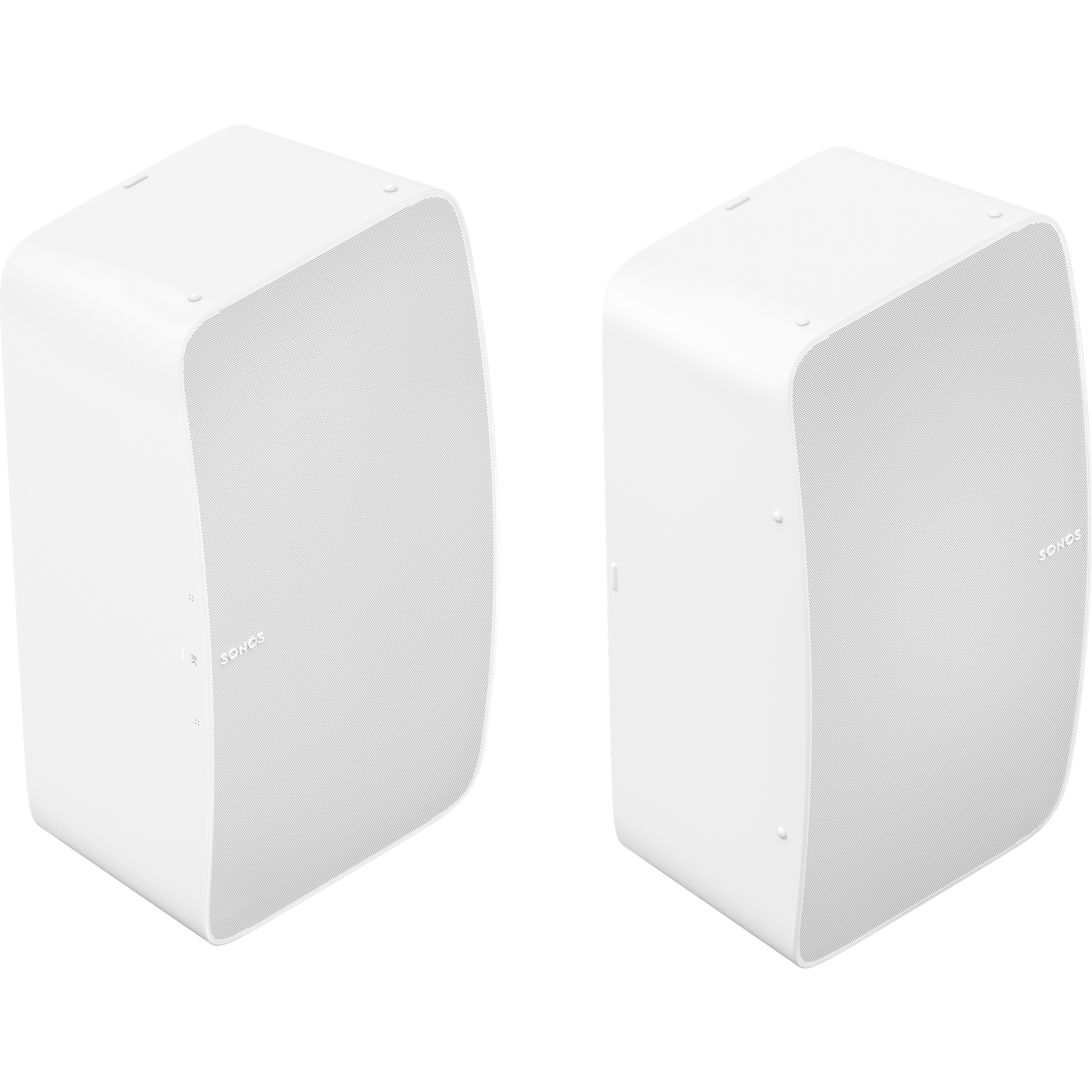 Two Room Set with Five vertical white