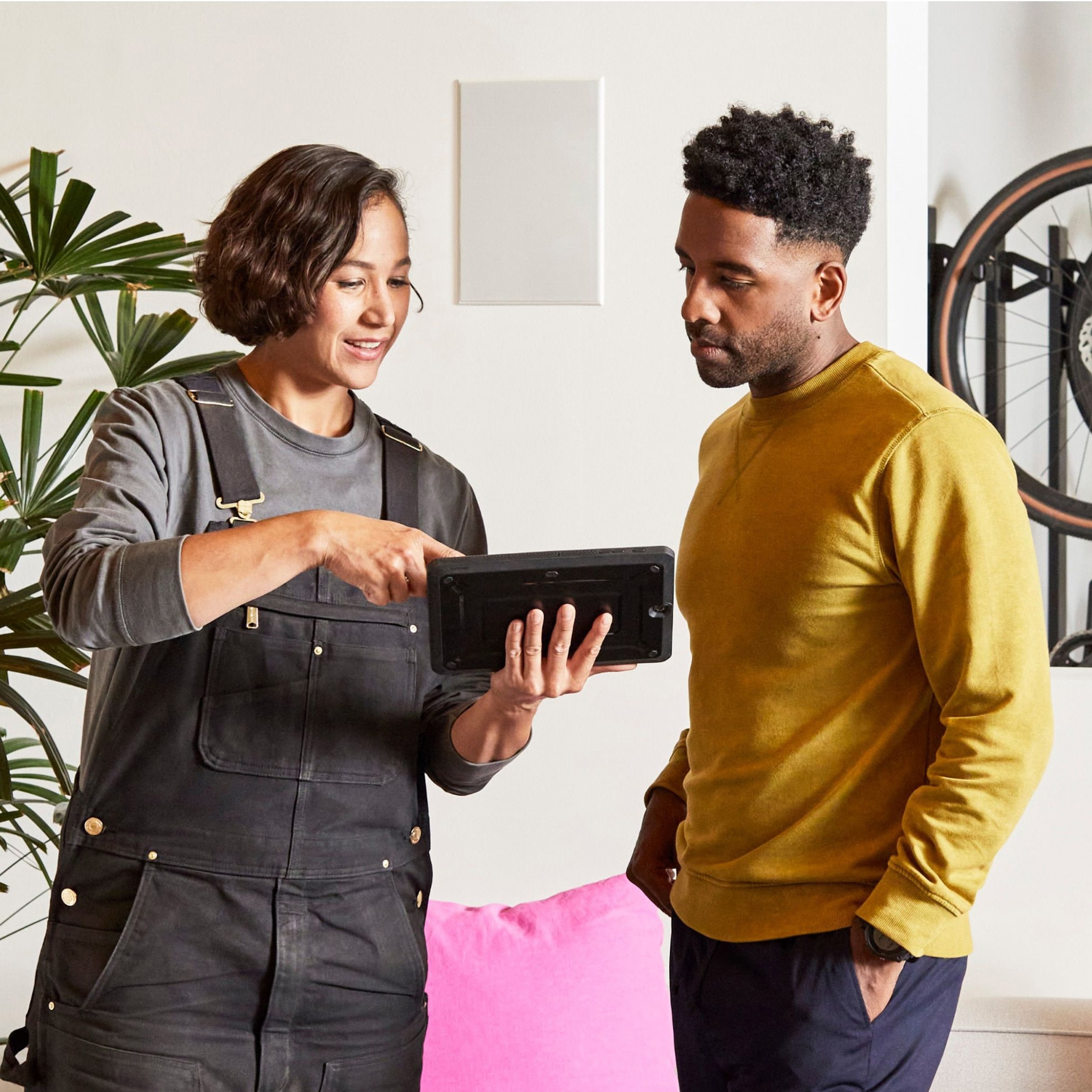 Two people with tablet