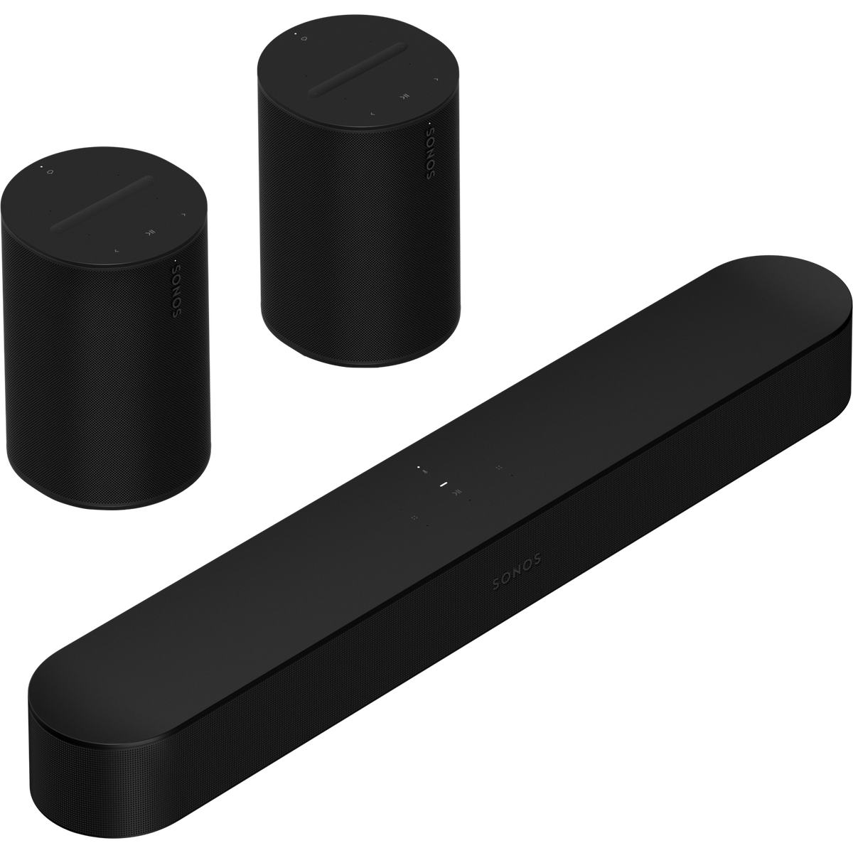 Sonos One Beam 5.0 Entertainment Set Turntable Set with Era 100 and Line-in Adapter | Sonos