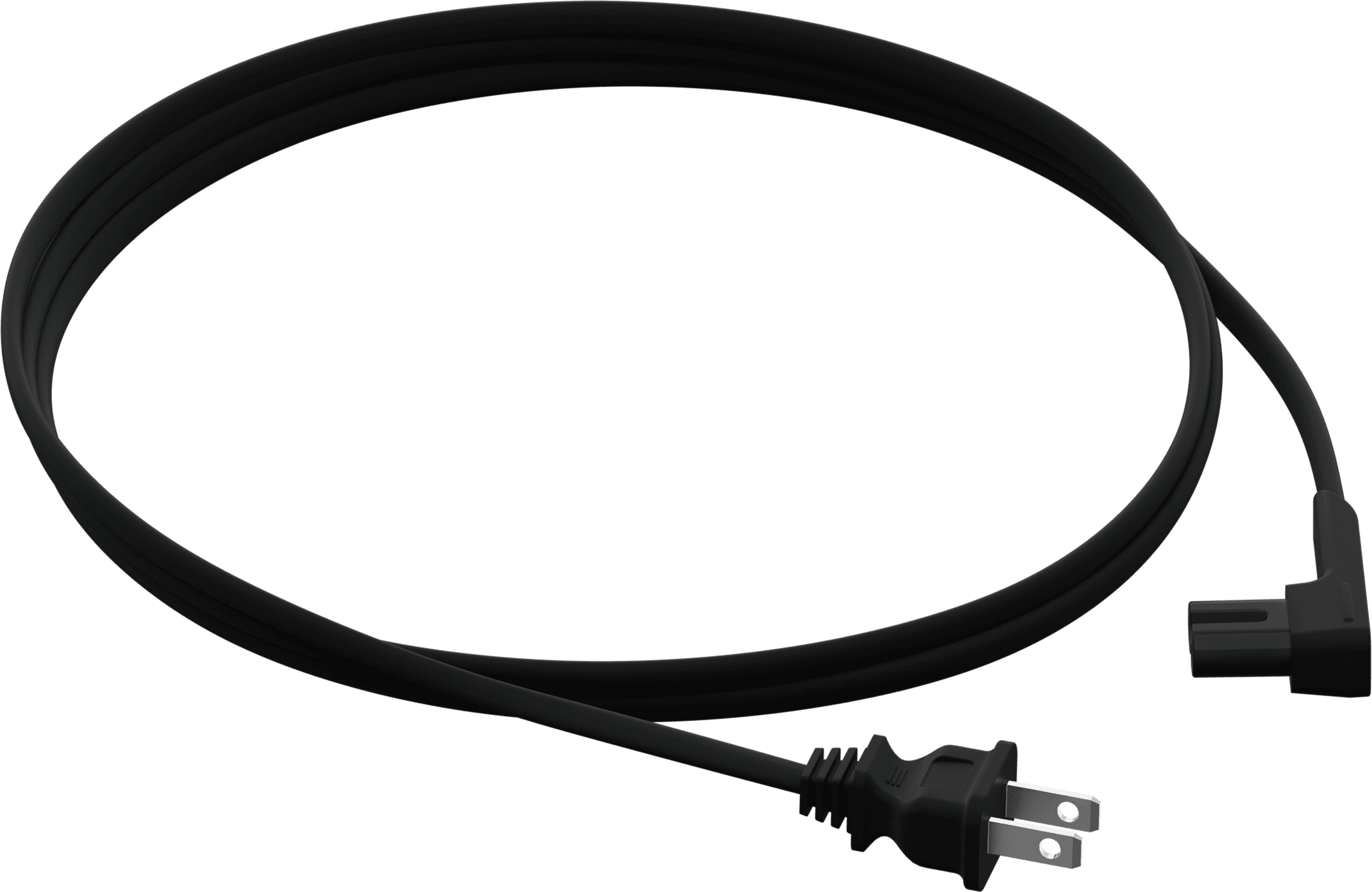 Angled Power Cable Standard black