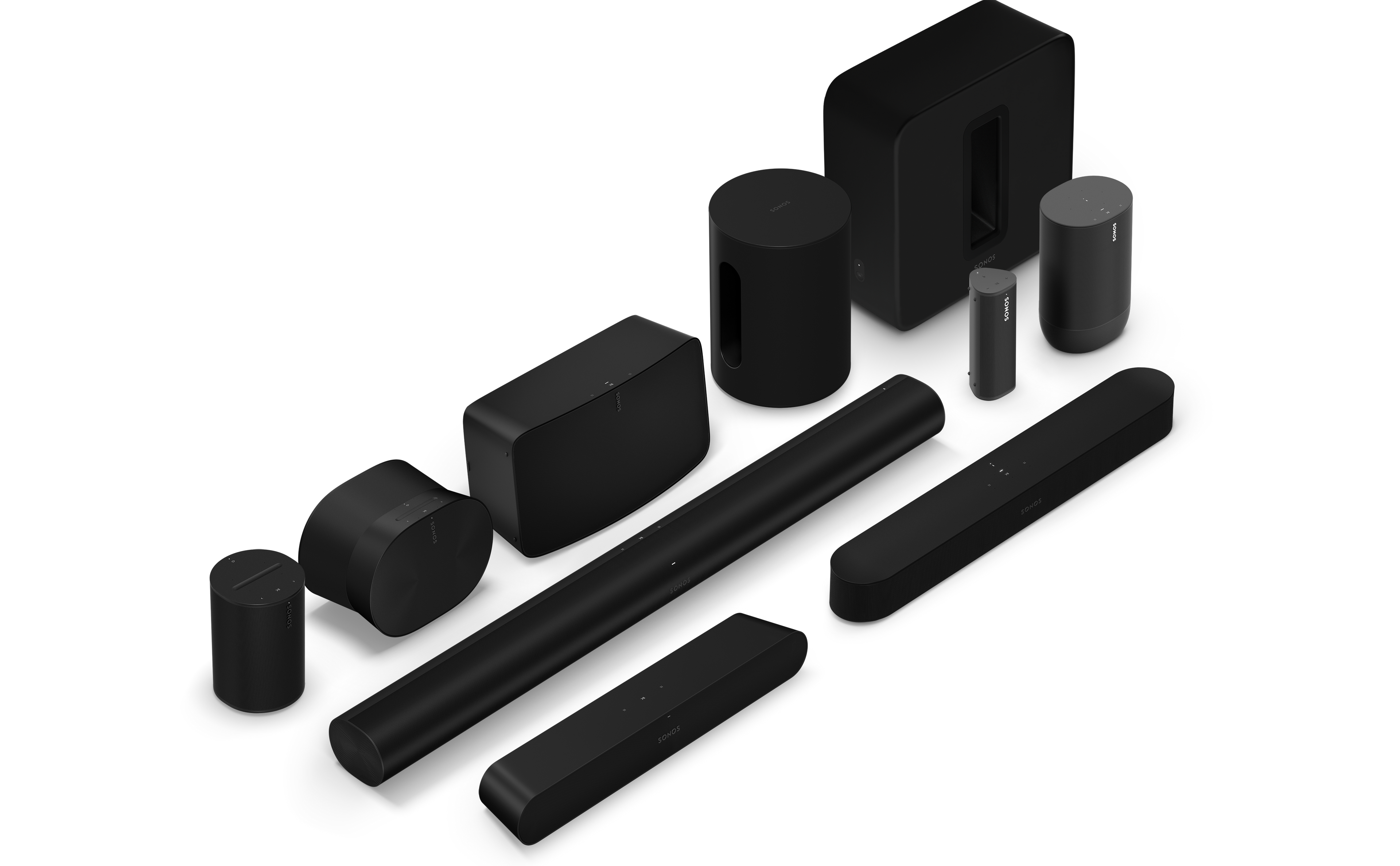 Sonos Produktsortiment in Schwarz