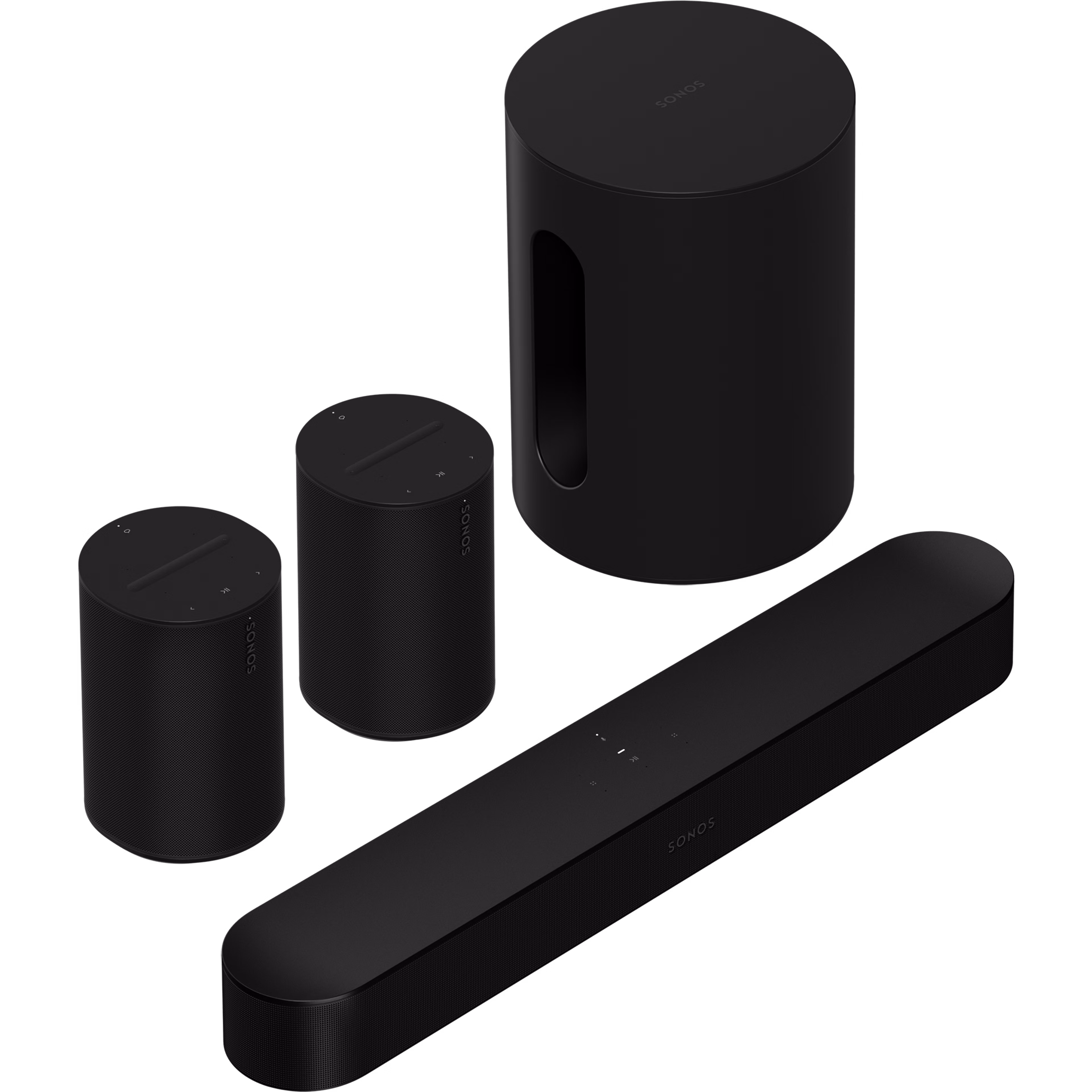 Sonos beam compact smart soundbar with amazon hot sale alexa voice control in black